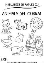 “Cuato gatos y un perro”, “Animals del corral”, “Animals de la cuadra”, “Animals salvaches I”, “Animals salvaches II” y “El candado”